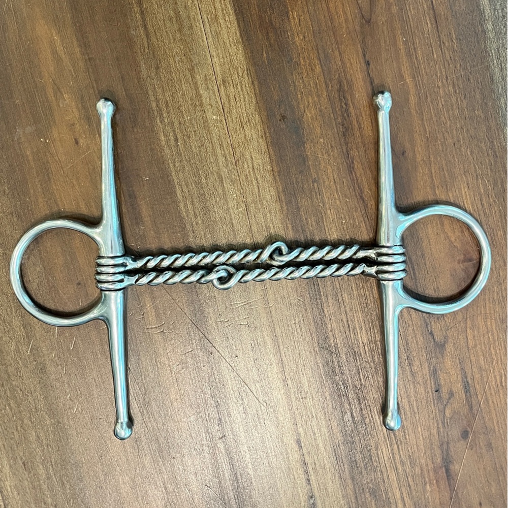Full Cheek Horse Bit Twisted Wire English Bit